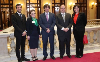 Visita VP Internacional, Johanna Lundán a Catalunya